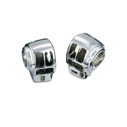 PartzBiz HD KA1742 - Kuryakyn Chrome Switch Housing Covers Harley w/ Cruise 4/5 Left & Right | 1742 PartzBiz HD KA1742 - Kuryakyn Chrome Switch Housing Covers Harley w/ Cruise 4/5 Left & Right | 1742