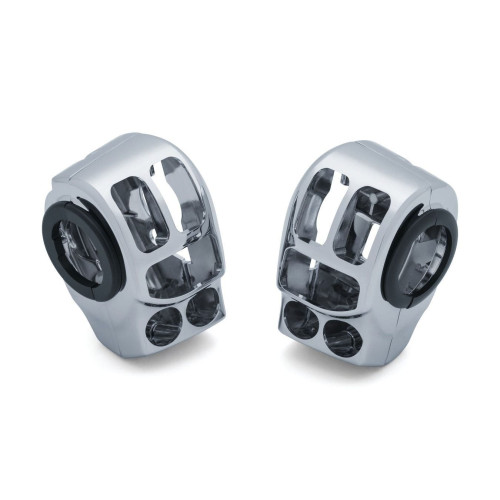 PartzBiz HD: 4412414-Kuryakyn Chrome Switch Housings ชุดควบคุมแฮนด์บาร์ Harley Touring 14-20 PartzBiz HD: 4412414-Kuryakyn Chrome Switch Housings ชุดควบคุมแฮนด์บาร์ Harley Touring 14-20