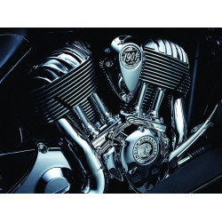 PartzBiz HD KA5641 - Kuryakyn Chrome Tappet Block Accents for Indain 2014 - 5641