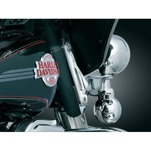 PartzBiz HD: 4412379-ขายึดแบบยึดแบบกำหนดเอง Kuryakyn Chrome Teardrop สำหรับรุ่น Harley Touring (pr) | 928