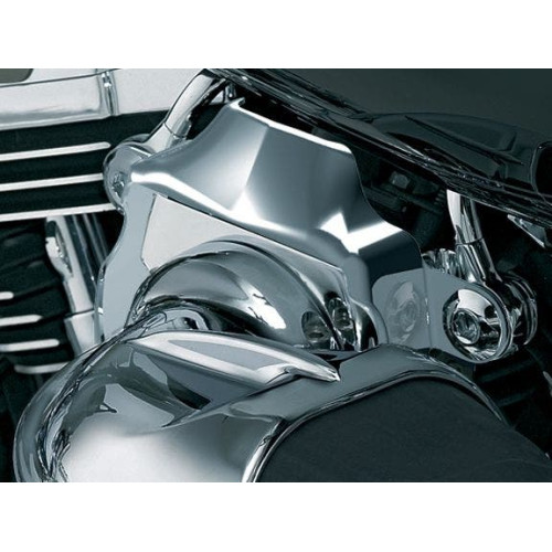 PartzBiz HD: 4412380-ฝาครอบเรือนปีกผีเสื้อ Kuryakyn Chrome สำหรับ Harley Twin Cam รุ่นที่มีไฮเปอร์ชาร์จเจอร์ | 7246