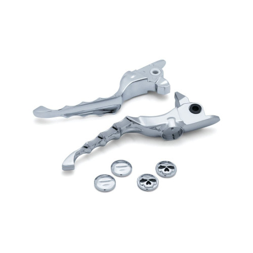 PartzBiz HD: 4412365-Kuryakyn Chrome Zombie Brake & Clutch Levers for 2017 Harley-Davidson Touring Models