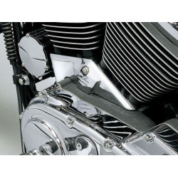 PartzBiz HD KA8141 - Kuryakyn Chrome Cylinder Base Cover for Harley Sportster XL 91-03 | 8141