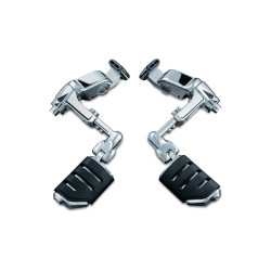 PartzBiz HD KA4081 - Kuryakyn 4081 Chrome Ergo III Cruise Mounts Trident Dually ISO-หมุด Honda GL1800 F6B | 4081