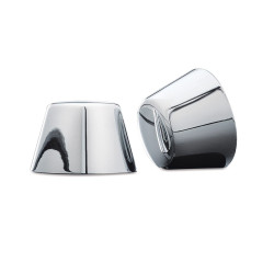PartzBiz HD KA1201 - Kuryakyn 1201 Front 3/4" Axle Nut Caps Harley 80-06 Softail; Dyna FLH;FLT;FXR