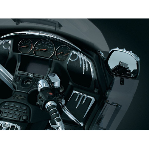 PartzBiz HD: 4412259-แผงปิดลำโพงหน้าโครเมียม Kuryakyn สำหรับ Honda GL1800 & F6B (pr) | 3739