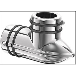 PartzBiz HD KA1521 - Kuryakyn Chrome Fuel Line Fitting Cover Harley Touring Softail Dyna XL 02-17 | 1521