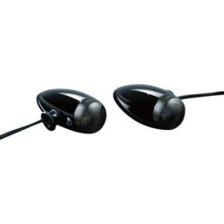 PartzBiz HD KA2504 - สัญญาณไฟเลี้ยว Kuryakyn Gloss Black Amber LED Mini Bullets (pr) สำหรับ Harley | 2504 PartzBiz HD KA2504 - สัญญาณไฟเลี้ยว Kuryakyn Gloss Black Amber LED Mini Bullets (pr) สำหรับ Harley | 2504
