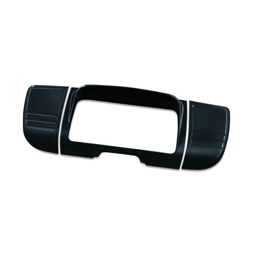 PartzBiz HD: 4412236-Kuryakyn Gloss Black Deluxe Tri-Line Stereo Trim สำหรับ Harley Touring & Trike 14-17