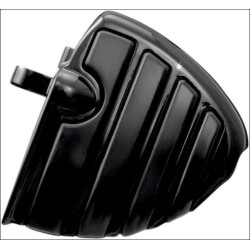 PartzBiz HD KA7563 - Kuryakyn บอร์ดมินิ ISO-Wing สีดำเงาพร้อมอะแดปเตอร์เมาท์ตัวผู้ Harley