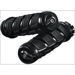 PartzBiz HD KA6351 - Kuryakyn Gloss Black Kinetic Grips Cable Throttle Harley Models | 6351 PartzBiz HD KA6351 - Kuryakyn Gloss Black Kinetic Grips Cable Throttle Harley Models | 6351