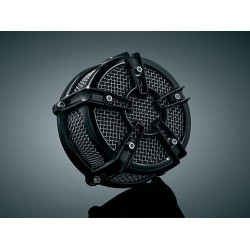 PartzBiz HD KA9572 - ชุดเครื่องฟอกอากาศ Kuryakyn Gloss Black Mach 2 Co-Ax เท่านั้น | 9572