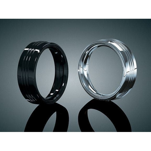 PartzBiz HD: 4412215-Kuryakyn Gloss Black Non LED Trim Ring สำหรับไฟหน้า 7” (ea) | 7276