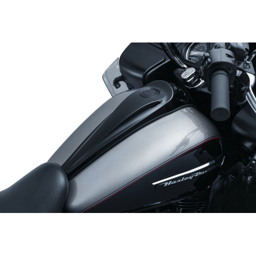 PartzBiz HD: 4412187-Kuryakyn GLOSS Black ลายเซ็น Jim Nasi Smooth Dash Harley Street/Road Glide '08-'17 5689