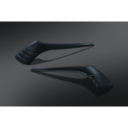 PartzBiz HD KA6973 - Kuryakyn Gloss Black Tri Line ฝาปิดกระเป๋าข้างสำหรับ Harley Touring Models | 6973