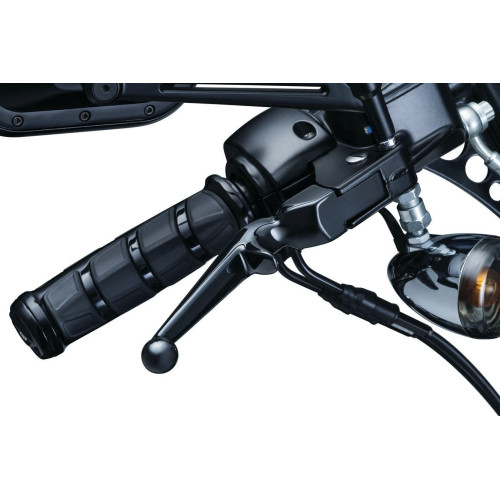 PartzBiz HD: 4412200-Kuryakyn Gloss Black Trigger Hand Levers for Harley Softail FL XL Dyna FXR 1845