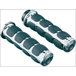 PartzBiz HD ka6240 - ด้ามจับ Kuryakyn Chrome ISO สำหรับเรือลาดตระเวนเมตริก 1” บาร์ Honda & Suzuki | 6240 PartzBiz HD ka6240 - ด้ามจับ Kuryakyn Chrome ISO สำหรับเรือลาดตระเวนเมตริก 1” บาร์ Honda & Suzuki | 6240