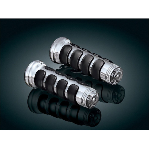 PartzBiz HD: 4412122-Kuryakyn Chrome ISO-Grips for '06-'15 GL1800 & F6B with Heated Grips | 6183
