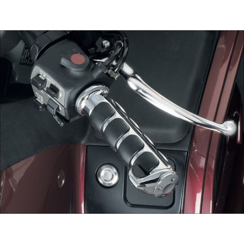 PartzBiz HD: 4412123-Kuryakyn ISO-Grips with Chrome Accents for Honda Goldwing GL1800 F6B   | 6180