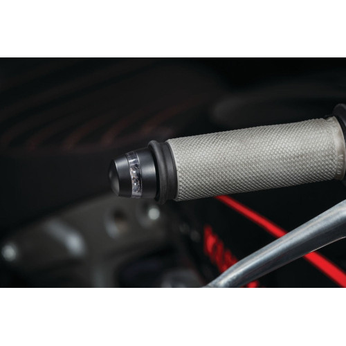 PartzBiz HD: 4412112-Kuryakyn Kellermann BL 2000 2559 สีดำ Amber LED Bar End Turn สัญญาณ Harley & เมตริก