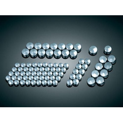 PartzBiz HD KA2450 - Kuryakyn 2450 Chrome Kool Kaps Kit Harley Twin Cam & Evo Models 84 Piece | 2450