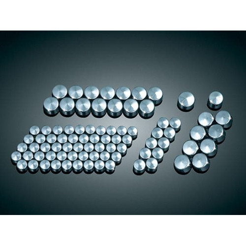 PartzBiz HD: 4412082-Kuryakyn 2450 Chrome Kool Kaps Kit Harley Twin Cam & Evo Models 84 Piece | 2450