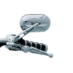 PartzBiz HD ka1430 - Kuryakyn 1430 Chrome Large Head Handlebar Mirror Standard Stem Harley & Metric | 1430