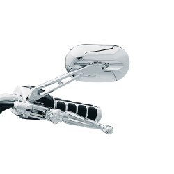 PartzBiz HD KA1412 - Kuryakyn Long Stem Magnum Plus with Large Head Mirror Flat Glass | 1412