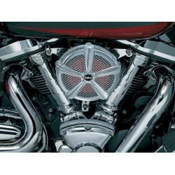 PartzBiz HD KA9506 - Kuryakyn Chrome Mach 2 เครื่องฟอกอากาศสำหรับ Honda Fury & VT1300 | 9506