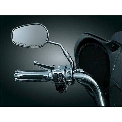 PartzBiz HD: 4412022-Kuryakyn 1444 Chrome Mirror Stem Extenders (pr) for Harley Round Mirrors 419422;6410156;0641-0156