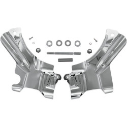PartzBiz HD KA7833 - Kuryakyn Chrome Frame Neck Covers for Harley Softail Models 07-16 FLST FLS FLSTF | 7833