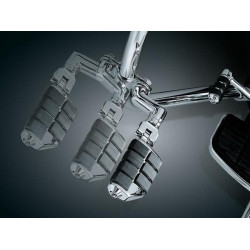 PartzBiz HD KA7993 - Kuryakyn Chrome Tour-Tech Cruise Offset Mounts Dually ISO Footpegs Quick Clamps | 7993 PartzBiz HD KA7993 - Kuryakyn Chrome Tour-Tech Cruise Offset Mounts Dually ISO Footpegs Quick Clamps | 7993