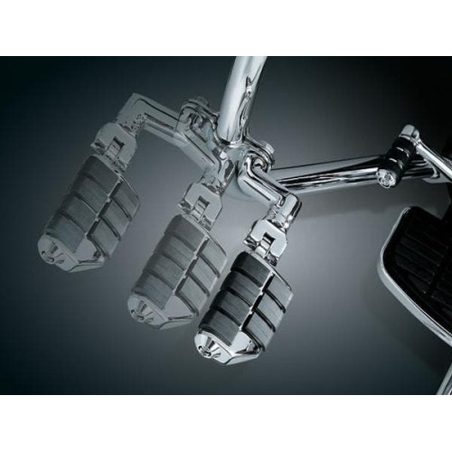 PartzBiz HD: 4412034-Kuryakyn Chrome Tour-Tech Cruise Offset Mounts Dually ISO Footpegs Quick Clamps | 7993 PartzBiz HD: 4412034-Kuryakyn Chrome Tour-Tech Cruise Offset Mounts Dually ISO Footpegs Quick Clamps | 7993