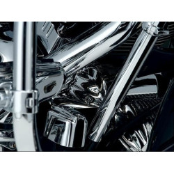 PartzBiz HD KA8651 - Kuryakyn Chrome Oil Pressure Sender Cover for Harley FLHR & FLHT | 8651