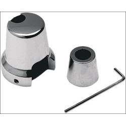 PartzBiz HD KA8136 - Kuryakyn Chrome Oil Sender Switch Cover Set for 84-99 Harley Evo Big Twins