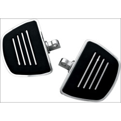 PartzBiz HD KA4392 - Kuryakyn Chrome Premium Mini Boards พร้อมอะแดปเตอร์เมาท์ตัวผู้ Harley Goldwing
