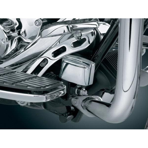 PartzBiz HD: 4411961-ฝาครอบแม่ปั๊มเบรคหลัง Kuryakyn Chrome สำหรับ Harley FLH & ST 9128