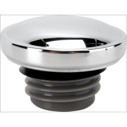 PartzBiz HD KA8669 - Kuryakyn Chrome Stock Style Vented Gas Cap w/ Right-Handed Thread 96-16 Harley