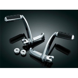 PartzBiz HD KA4352 - Kuryakyn 4352 หมุดผู้โดยสารแบบยืดหดได้ Chrome Harley FLH/T