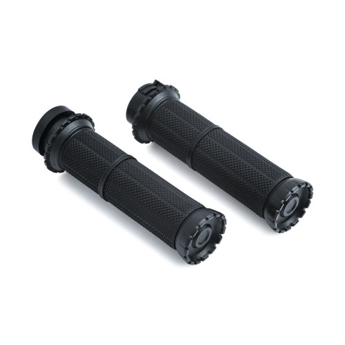 PartzBiz HD: 4411918-ปลอกแฮนด์ Kuryakyn Riot Silver สำหรับ Harley Dual Cable Throttle 84-17 3582