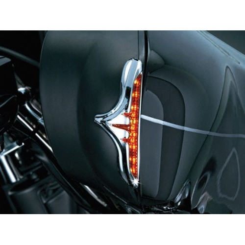 PartzBiz HD: 4411926-Kuryakyn Run-Turn Edge Chrome Accents สำหรับ Harley Batwing Fairing (ea) | 3724