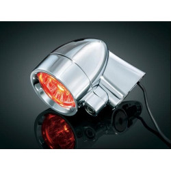 PartzBiz HD KA1650 - Kuryakyn Chrome Red จานลึกสตรัทติด Silver Bullets | 1650