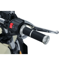 PartzBiz HD KA3586 - ปลอกแฮนด์ Kuryakyn Silver Riot สำหรับแฮนด์เส้นผ่านศูนย์กลาง 7/8” Honda Yamaha 3586 PartzBiz HD KA3586 - ปลอกแฮนด์ Kuryakyn Silver Riot สำหรับแฮนด์เส้นผ่านศูนย์กลาง 7/8” Honda Yamaha 3586