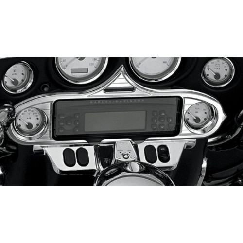 PartzBiz HD: 4411885-Kuryakyn 3765 สำเนียงสเตอริโอ Chrome สำหรับ Harley Batwing Fairing FLH/X 96-13