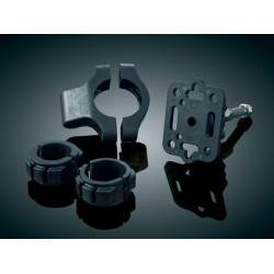 PartzBiz HD KA1671 - Kuryakyn 1671 Tech-Connect Standard Handlebar Accessory Mount 7/8 1" 1-1/4" Harley Metric