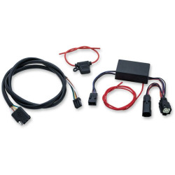 PartzBiz HD KA2598 - ชุดสายไฟและรีเลย์พ่วง Kuryakyn พร้อมรถพ่วง 4 สาย 14-17 Police & FLHRXS | 2598