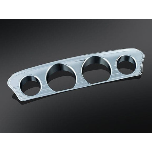 PartzBiz HD: 4411809-Kuryakyn Chrome Tri-Line Gauge Trim for Harley '14-'17 Touring & Trike
