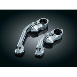 PartzBiz HD KA7586 - Kuryakyn Chrome Avg Rider Tour Tech Cruise 1/4 ” Mounts Long 6 ” Trident Pegs | 7586 PartzBiz HD KA7586 - Kuryakyn Chrome Avg Rider Tour Tech Cruise 1/4 ” Mounts Long 6 ” Trident Pegs | 7586