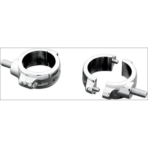 PartzBiz HD: 4411787-Kuryakyn Chrome 54/58 มม.สองชิ้นส้อม Mounts สำหรับ Harley; ฮอนด้า; ซูซูกิ; ชัยชนะ PartzBiz HD: 4411787-Kuryakyn Chrome 54/58 มม.สองชิ้นส้อม Mounts สำหรับ Harley; ฮอนด้า; ซูซูกิ; ชัยชนะ