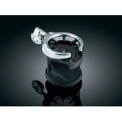 PartzBiz HD KA1475 - Kuryakyn Universal 1-1/4" Handlebar Mounted Drink Holder with Basket | 1475